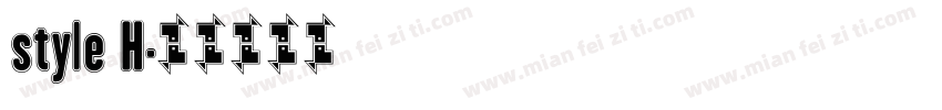 style H字体转换
